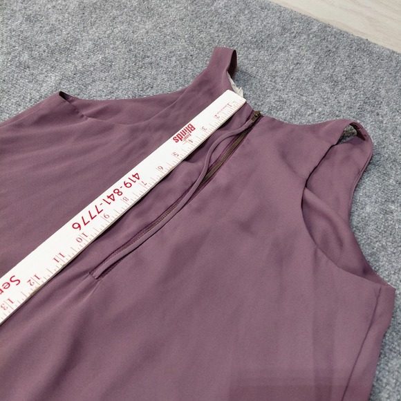Pink Republic Midi Knee Dress Size SMALL Purple Sundress Sleeveless Zip Lined - Picture 6 of 11